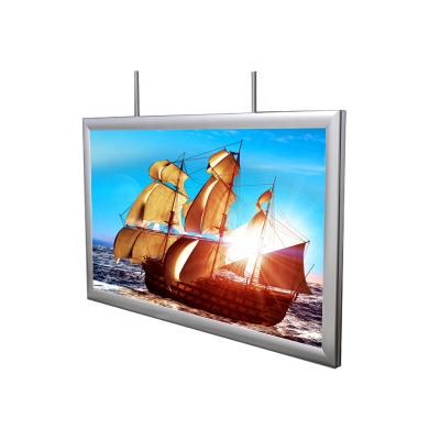 China Advertising Display A1 A2 A3 A4 aluminum alloy led poster frame snap frame advertise light box restaurant adve Double sided Hang light box for sale