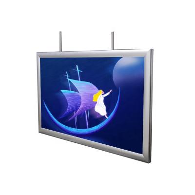 China Advertising Display Advertising light boxes restaurant cafe indoor aluminum snap frame diy led light box suppliers single sided hang light box for sale