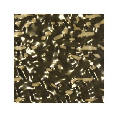 China It is widely used in high temperature applications 304 Golden Color Ceiling Wall Water Ripple Sheets Hammered Stamped Stainless Steel Decorative Sheet Plate for sale