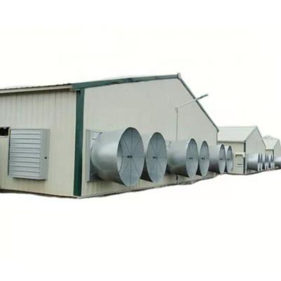 China Customized Low Cost Chicken Poultry House Chain Disc System Feeding Poultry Farm Building for sale