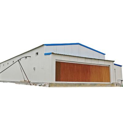 China Cage Layer House Low Price Poultry Chicken House Steel Structure Poultry House / Broiler House for sale