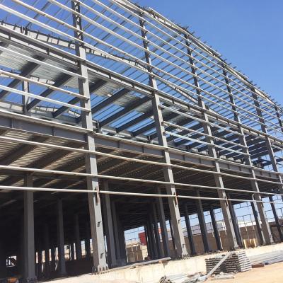 China Modern Three Floor Steel Structure Office Building Prefab Construction for sale