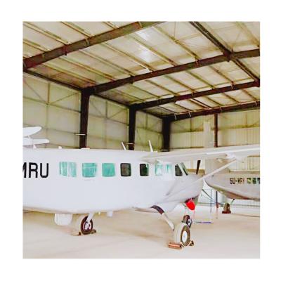 China Frame Part BV/JIS Checked Steel Structure Prefab Light Aircraft Hangar for sale