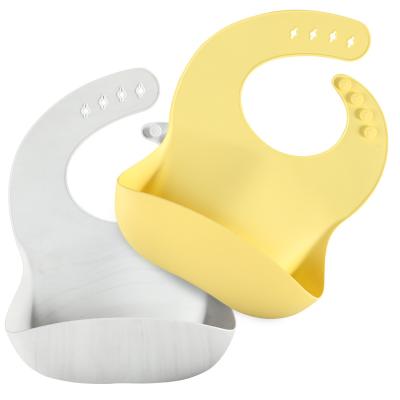 China BPA Free Tong Yan 2022 Simple Style Boys Girls Kids Waterproof Baby Silicone Feeding Bibs for sale