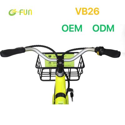 China China Wholesale Unisex Public 350W 36v 10ah Smart Rental System 26inch Tire Shared Electric Bikes G-FUN for sale