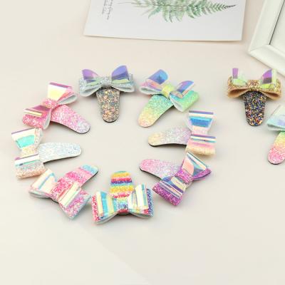 China Popular Handmade PVC Sequin Hair Accessories Hair Pins Hair Clips For Girls for sale