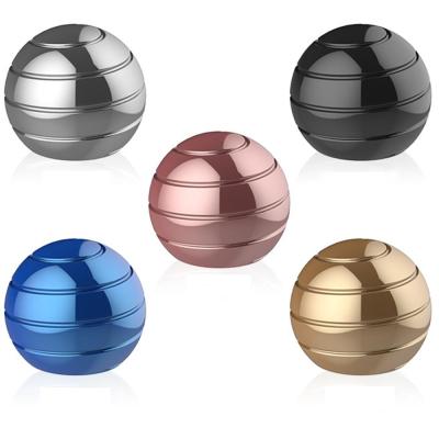 China Metal Spherical Gyroscope Rotating Desktop Ball 54mm for sale