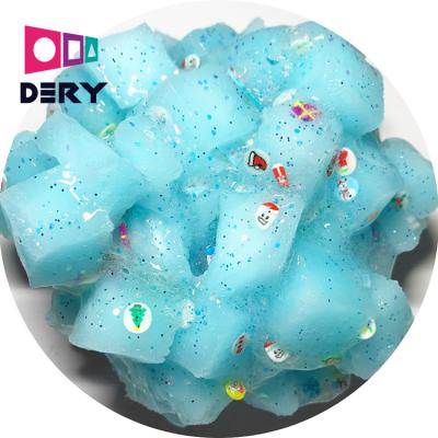 China Toy Jelly Cube Slime Clear Crystal Soft Putty Cube Mud Fruit Scented For Kids Soft Non Sticky Stretchy Ice Cream Super Crystal Slime for sale