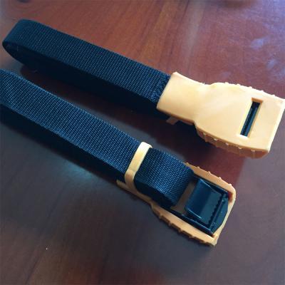 China Standard tie down straps with cam buckle rubber for padded canoe and kayak for sale