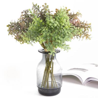 China BinRui Plastic Artificial Flower Plants 9 Branches Potted Eucalyptus DIY Bouquet Plants For Decorative Natural Touch Wedding Home for sale