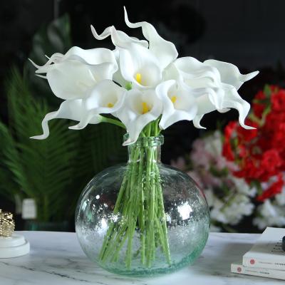 China Hot Selling PU Home Wedding Flowers Mini Calla Lily Lotus For Artificial Flower PU BinRui Selling Festival Decorative Hot Gifts for sale