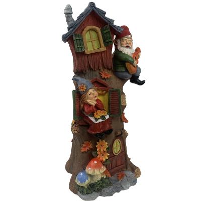 China Minimalist Custom Resin Nativity Treehouse Figurines Lawn Ornaments for sale