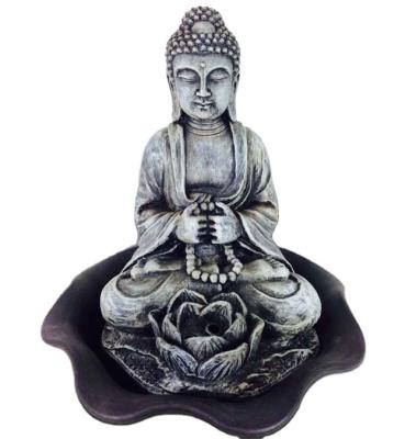 China Modern Buddha Pump Indoor Garden Stone Battery Powered Water Fountain for sale