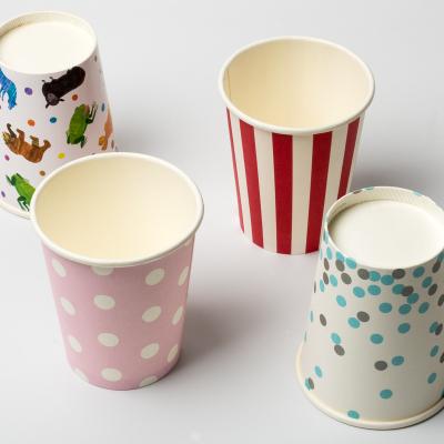 China Juice Eco Friendly Confetti Disposable Tableware Party Supplies Disposable Coffee Cups Paper Cups For Birthday for sale