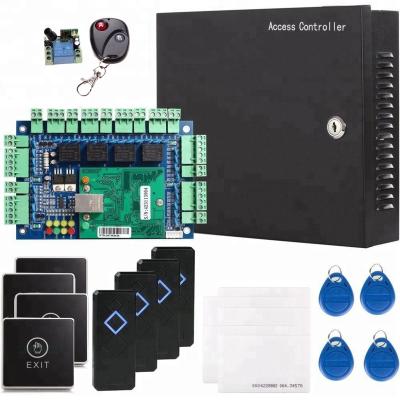 China Security RFID Access Control Board Kit Metal AC110V Power Box For 4 Doors PY-4000KITS for sale