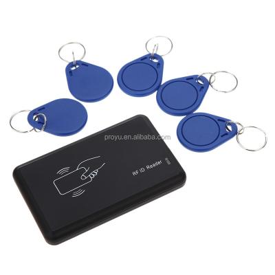 China Contactless Access Control or Time Attendance 14443A IC Smart Card Reader for with USB Interface 5pcs Cards+5pcs 13.56MHZ RFID Door Key FOB Access Control for sale