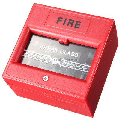 China glass manual cut-off call point buttons for conventional fire alarm system PY-SB106 PY-SB106 for sale