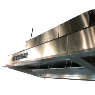 China Hotel POLYGEE Commercial Kitchen Oil Mist Extractor Electrostactic Precipitator Vent Hood for sale