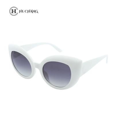 China Fashion Sunglasses HeChang OEM Italy Big Woman Silver Oak Mirrored 2021 Sunglasses UV400 for sale