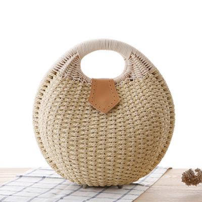 China Best Tote Rattan Round Selling Women Fashion Beach Handbags for sale