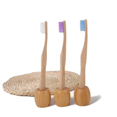 China Chinese Factory Direct Disposable Logo Bamboo Toothbrush Holder Custom Made Rotated Disposable for sale