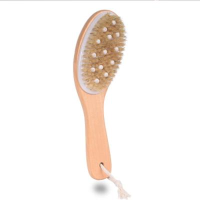 China All Natural Factory Direct Sale All Natural Chinese Chicken Leg Shape Body Brush With Soft Hair for sale