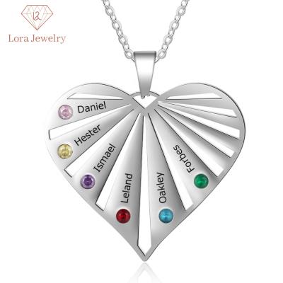 China Romantic Fashion Stainless Steel Necklace Pendants For Necklace Birthstone Necklace With Great Price for sale