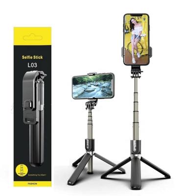 China Multifunctional Amazlife L03 Wireless Selfie Stick Tripod Monopod Selfie Stick Tripod With Remote For iPhone Samsung Smartphone for sale