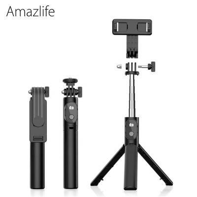 China Selfie Stick for Gopro Amazlife P20S Monopod Wireless Selfie Stick Tripod with Remote Control for Gopro Smartphone Camera for sale