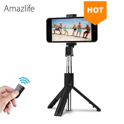 China Smart Selfie Stick Tripod Amazlife Wireless Blue Tooth Phone Stick Selfie Stick Tripod K07 for iPhone Android for sale