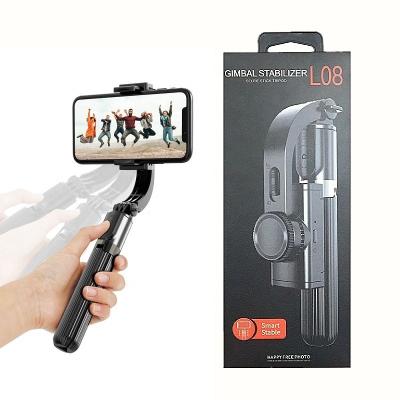 China L08 One Axis Selfie Stick Gimbal Stabilizer Tripod Smart Gimbal Stabilizer Rotating Vlog Photo Selfie Stick Tripod For Smartphone for sale