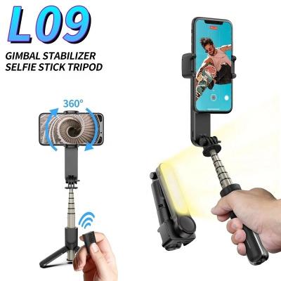 China 2022 New Arrival L09 Handheld Gimbal Handheld Cell Phone Gimbal Stabilizer with Selfie Stick Tripod for mobile for sale