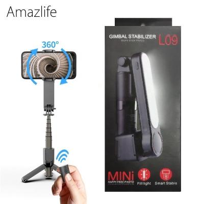 China L09 Mini Handheld Selfie Stick Tripod Smartphone Foldable Mobile Phone Gimbal Stabilizer for iPhone Android for sale