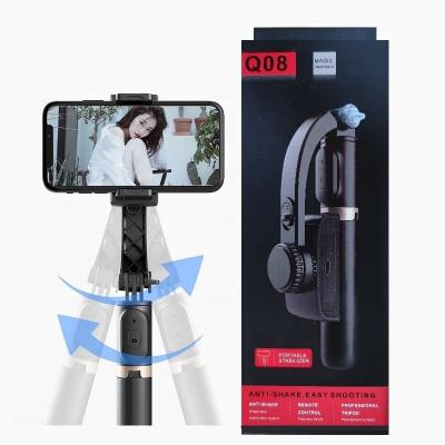 China Cheap Price Q08 Mobile Phone Handheld Gimbal Stabilizer with Selfie Stick Tripod for Smartphone for sale