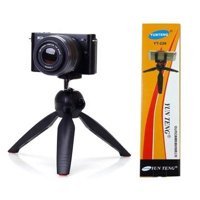 China Original Yunteng PORTABLE YT-228 Mini Mobile Phone Tripod Stand for Youtube Streaming for sale