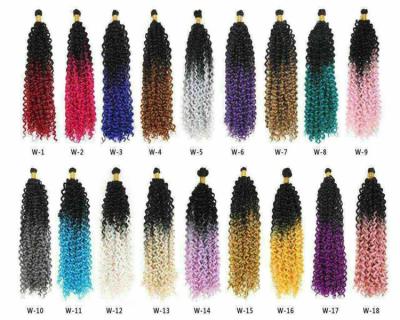 China Wafter Wave Wholesale Water Wave Hair Braids Curly Synthetic Styling Freetress Hair Extensions for sale