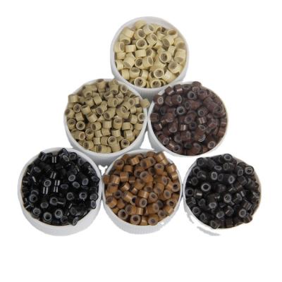 China I-Tip Good Quality Silicone Aluminum Micro Rings Cheap Price Micro Beads For Hair Extension Tools for sale