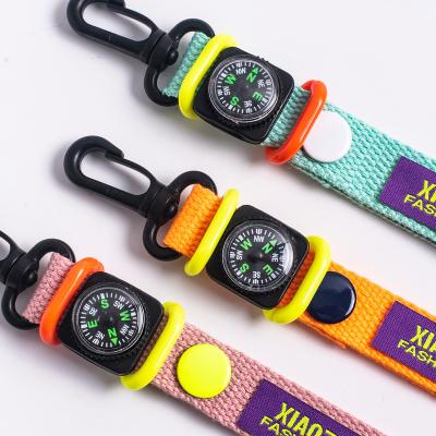 China Customized Acceptable High Quality Custom Logo Print Wristband Leather Short Lanyards With Custom Logo Main Chain Lanyard for sale