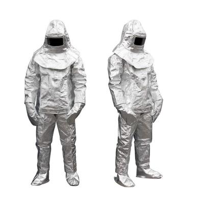 China Uniform Split Fire Proximity Firefighter Heat Radiation Suit Proximity Firefighting Suit Aluminum Foil Split Suit for sale