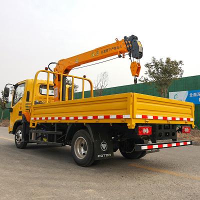 China TRUCK CRANE Hot Sale 4t/3.2t small telescopic boom crane truck-mounted crane for sale for sale