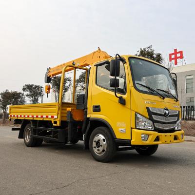 China TRUCK CRANE Hot Sale 4t mobile boom lift knuckle boom truck mounted with crane for sale