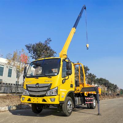 China TRUCK CRANE Low Price 3.2T/4T hydraulic boom knuckle boom crane truck mounted crane 4x2 for sale