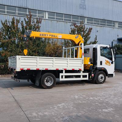 China TRUCK CRANE Loading 4T Tons Boom Arm 4x2 Crane Hydraulic Truck crane mounted truck for sale for sale