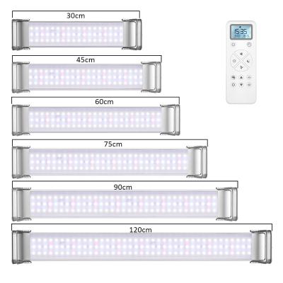 China Aquarium Remote Control Light Dimmable Full Spectrum Aquarium Lights with Timer Simulation Sunrise Sunset Aquatic Lighting for sale