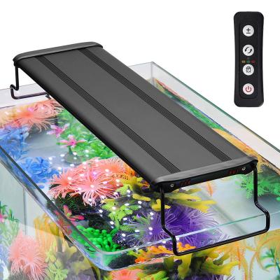 China Three Modes Lighting and Dimmable Aquarium Water Grass LED Aquarium Light Bracket Lights Three Modes Lighting Timer Dimmable Full Spectrum Coral Plant Grow Lamp for sale