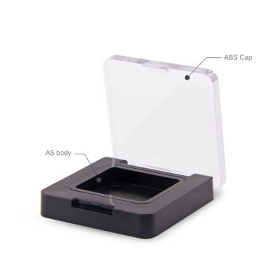 China Mini Recyclable Black Single Eyeshadow Compact Powder Case for sale