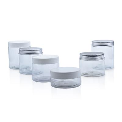 China 50ml 80ml 100ml 120ml 150ml 200ml 250ml Canned Plastic Clear Food Pet Food Jar for sale