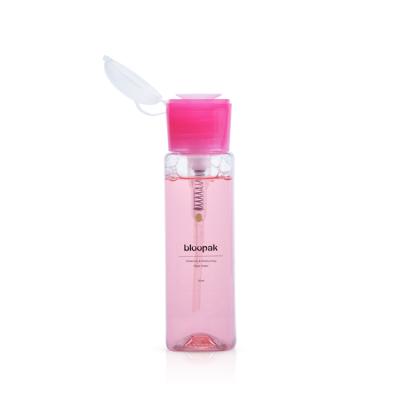 China Non Spill 24/410 Empty Plastic Nail Polish Remover Bottle With Pump , Plastic Nail Pump Bottle for sale