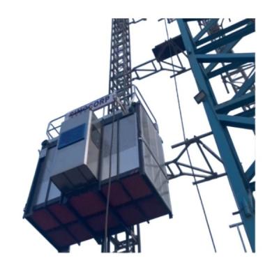 China Double Cabin Or Single Cabin 1T 2T Passenger Elevator Home Lift Material Hoist Elevator Construction Lift Rack & Pinion Hoist for sale