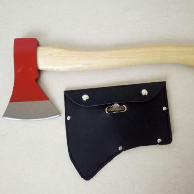 China Best Quality Unrated Portable Carbon Steel Professional Custom Handle Ax Wooden Sheath For All Kinds Axes for sale